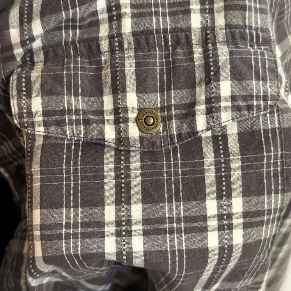 Timberland Plaid Flannel Shirt - Long Sleeve - Y2K